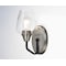 Maxim Lighting Goblet 1-Light 4.75" Wide Black / Satin Nickel Wall Sconce 26121CLBKSN - alternate 3